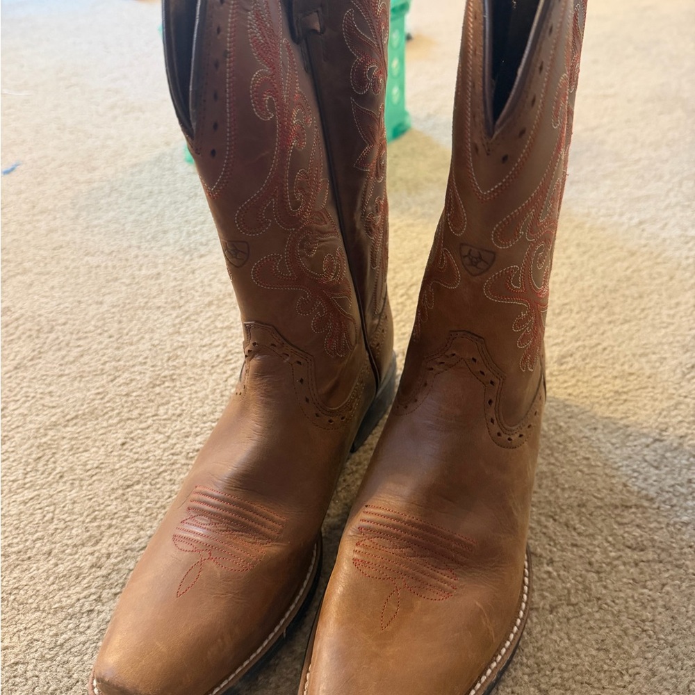 Ariat Tan Leather Western Boots
